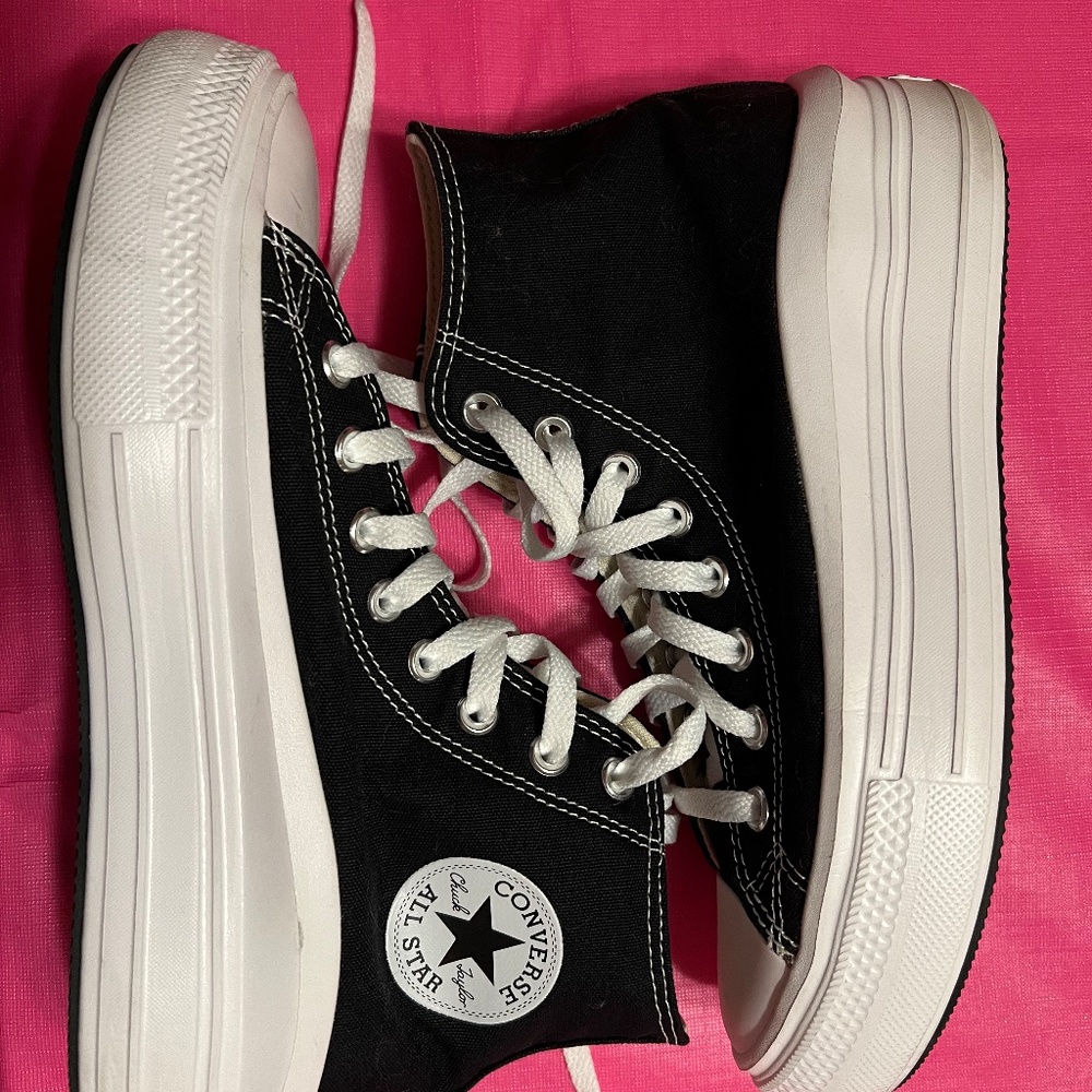 Womens Converse Chuck Taylor All Star Hi Move Platform Sneaker - Black